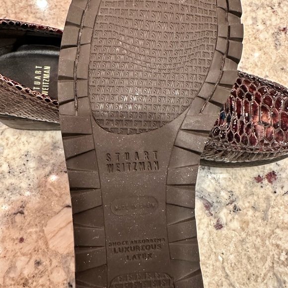 Stuart Weitzman faux croc shoes, Sz 9 1/2 M - Picture 4 of 5